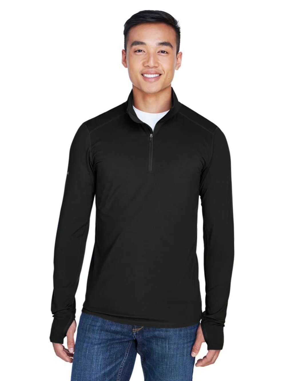 Marmot Mountain Men's Harrier Half-Zip Black Pullover
